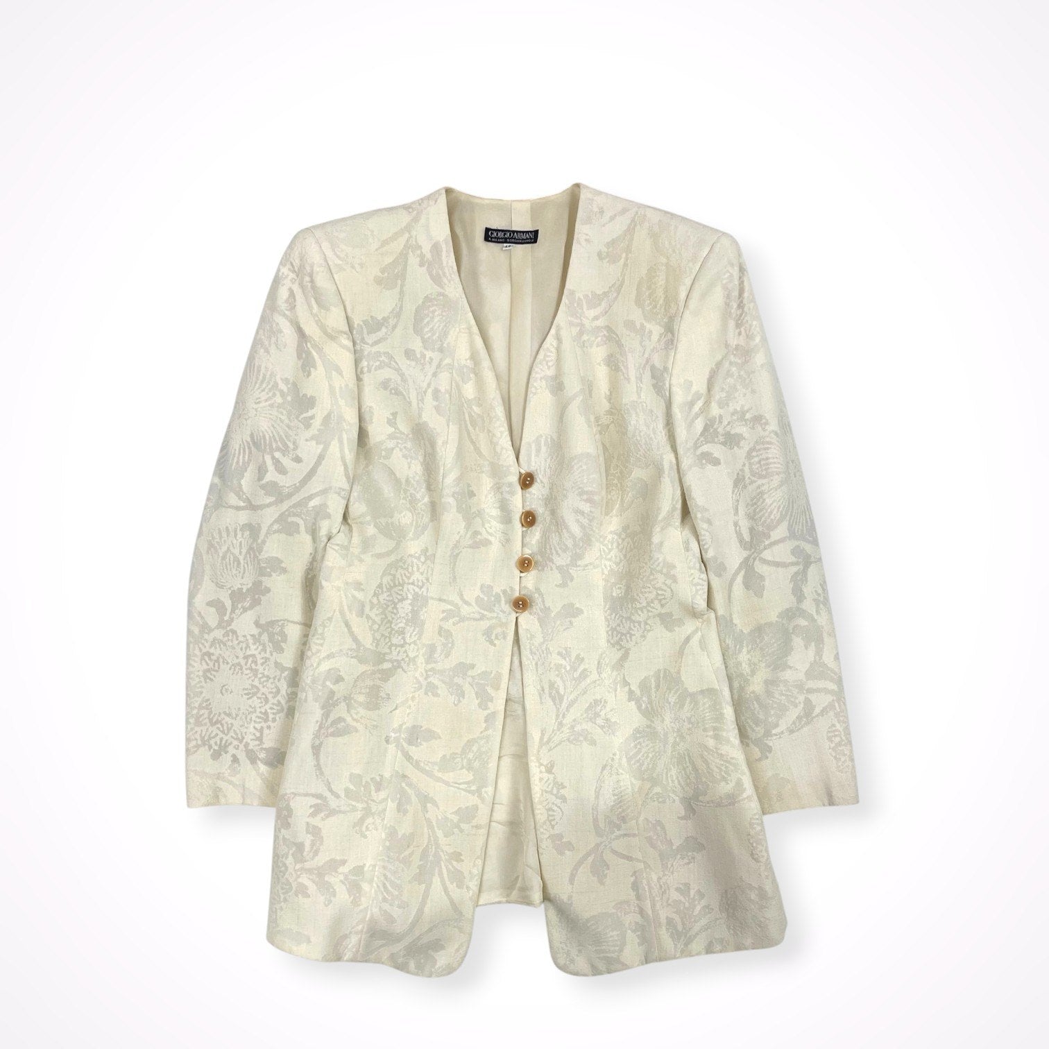 GIORGIO ARMANI / 4Bジャガードジャケット BORGO21製 参考定価：300,000程度