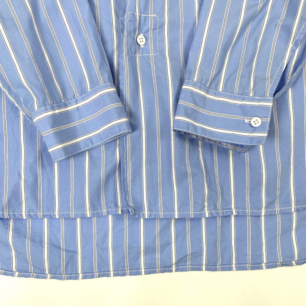 ROYAL NAVY / バンドカラーストライプシャツ 参考定価：9,000+tax SIZE:1