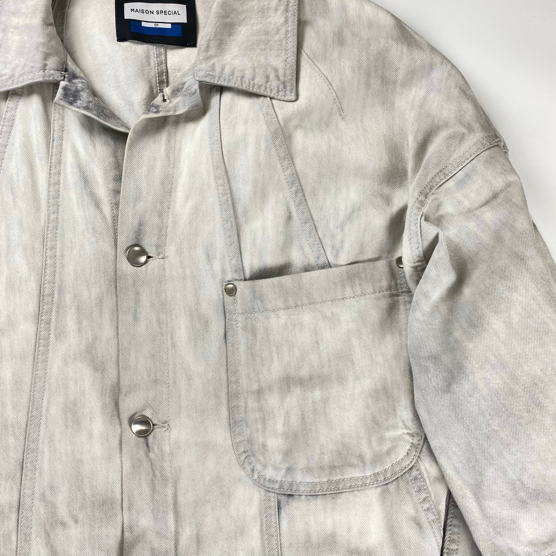 MAISON SPECIAL メゾンスペシャル / Three-Dimensional Prime-Over Cutting Denim Jacket デニムジャケット 参考定価：20,000+tax SIZE：