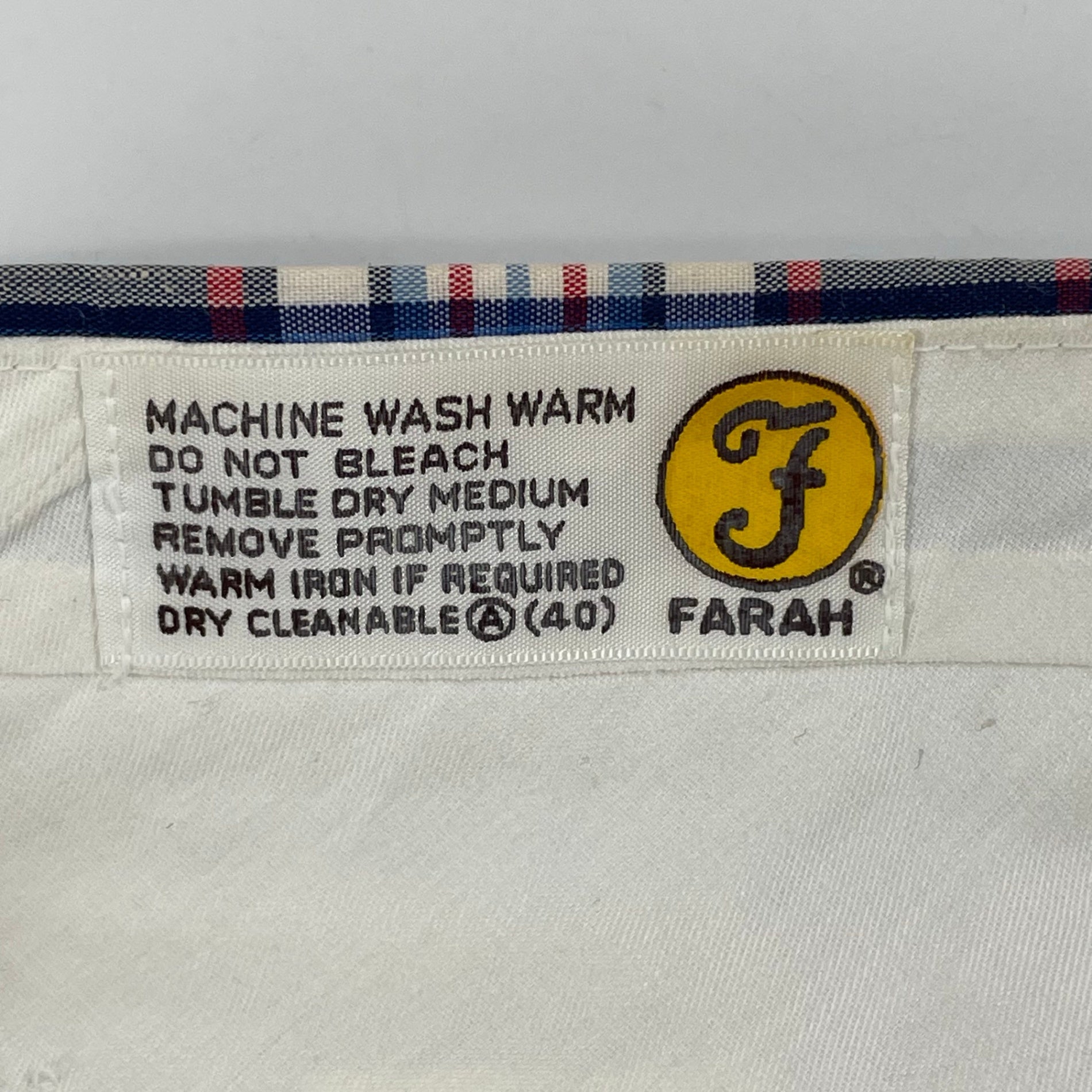 FARAH / 80s ヴィンテージチェック柄スラックス SIZE:W30