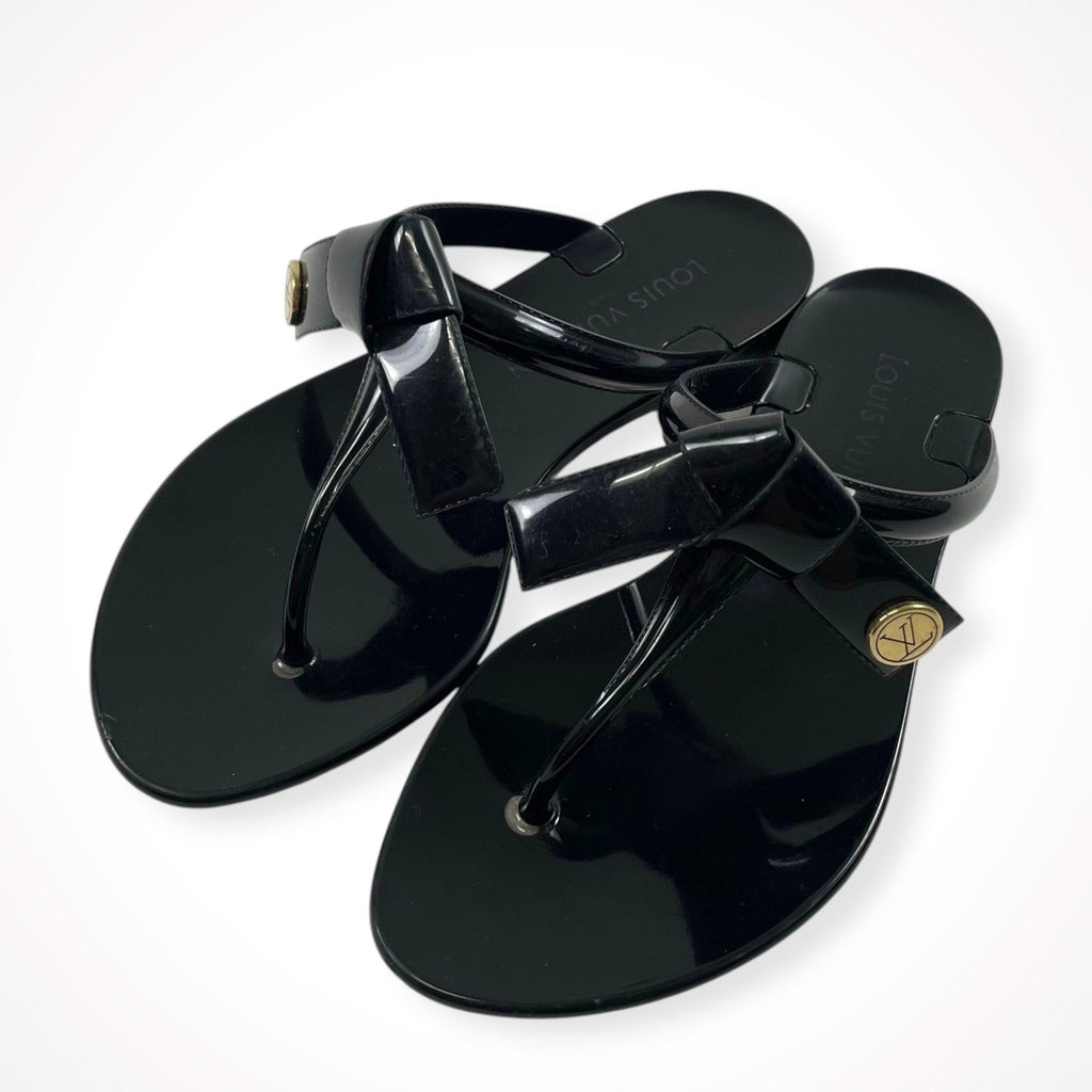 LOUIS VUITTON / シースターライン ラバーリボンサンダル 参考定価：70,000程度 SIZE：34