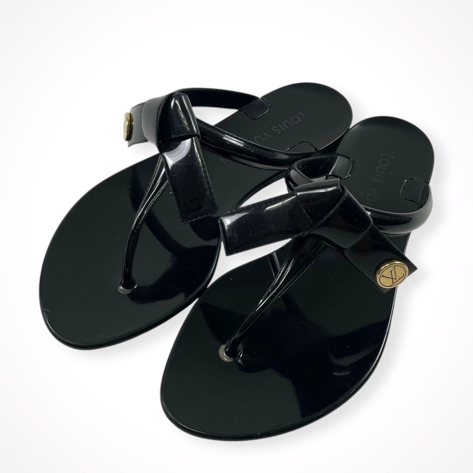 LOUIS VUITTON / シースターライン ラバーリボンサンダル 参考定価：70,000程度 SIZE：34