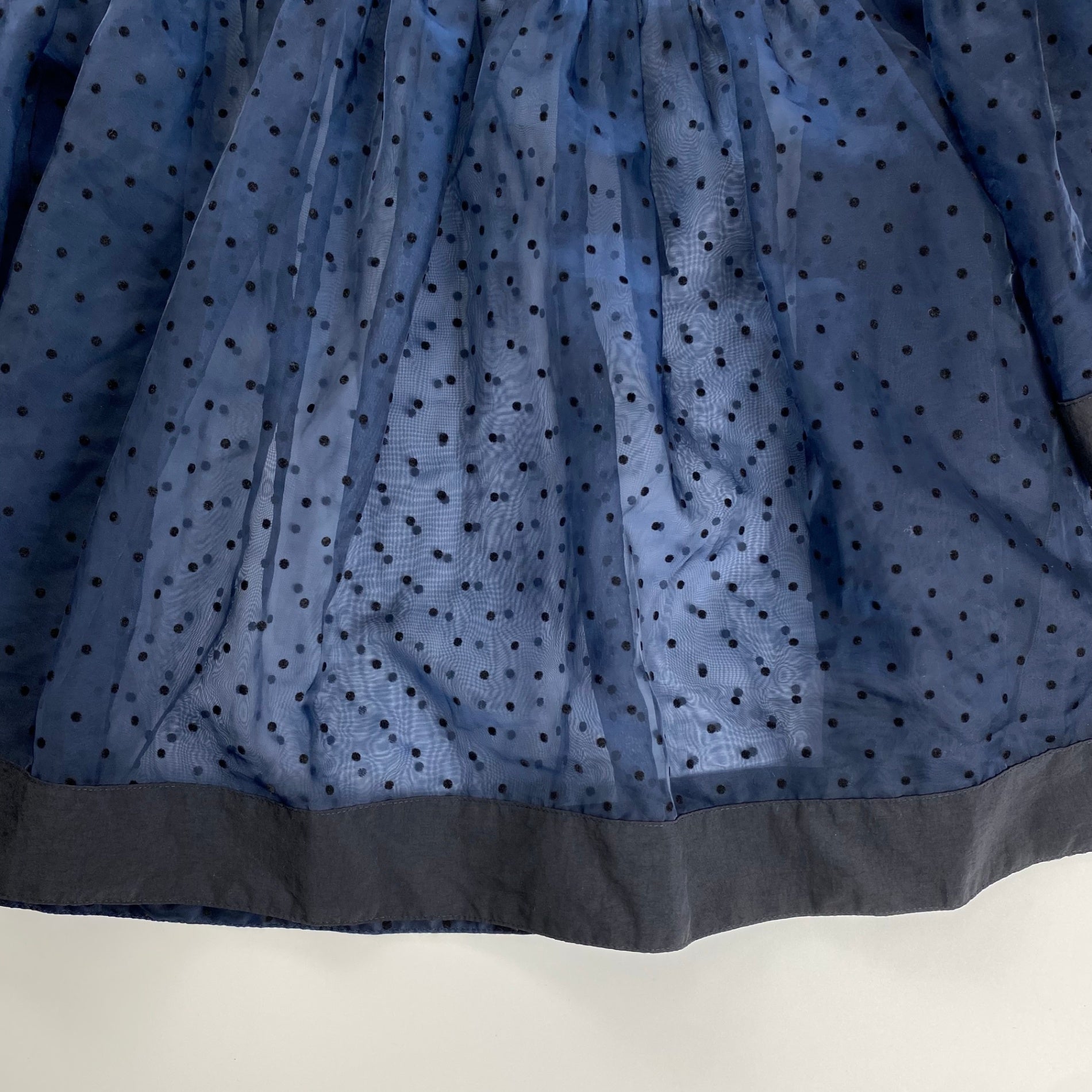 yori ヨリ / ドット柄シアーブラウス SIZE:FREE