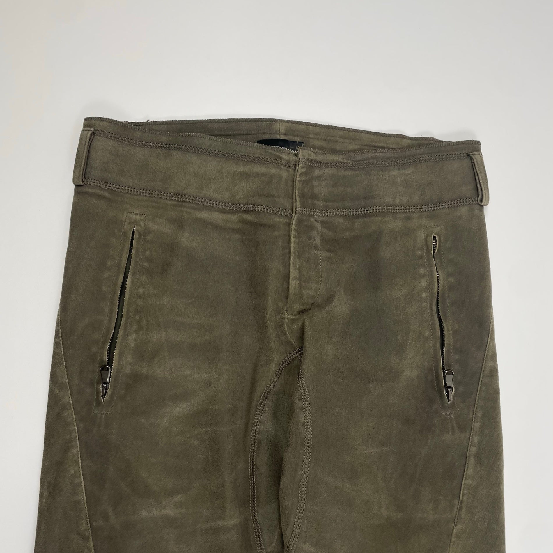 EMPORIO ARMANI エンポリオ アルマーニ / アーカイブ ラムスウェードレザーパンツ SIZE:48