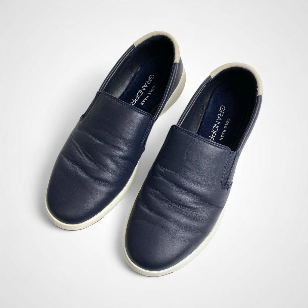 COLE HAAN コールハーン / レザースリッポン GRANDPRO ダークネイビー 参考定価：28,000程度 SIZE:7(24.5cm程度)