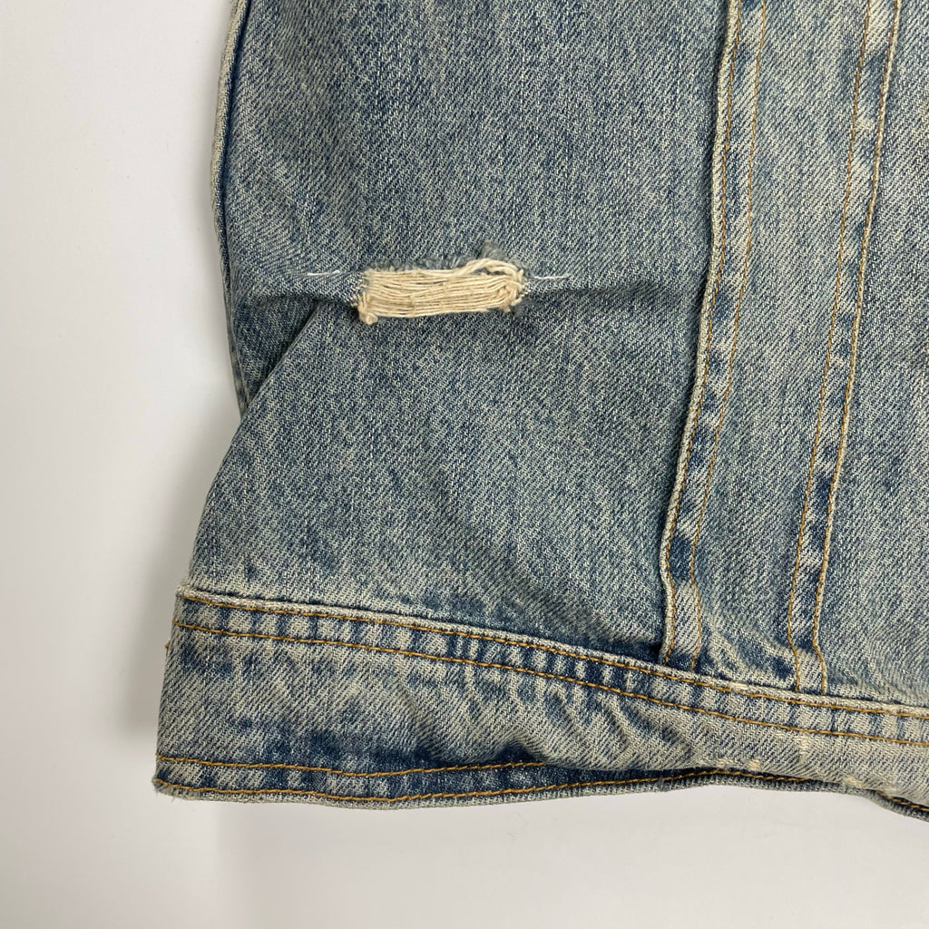 DOLCE＆GABBANA ドルチェ＆ガッバーナ / 02AWクラッシュデニムジャケット インディゴ  SIZE:46