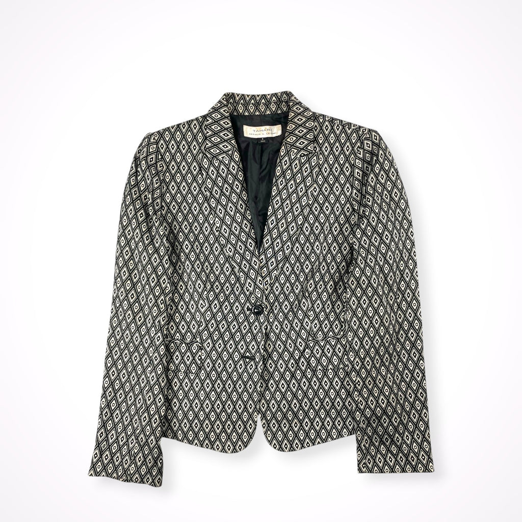 VINTAGE / 【TAHARI】ジャガードジャケット SIZE：6