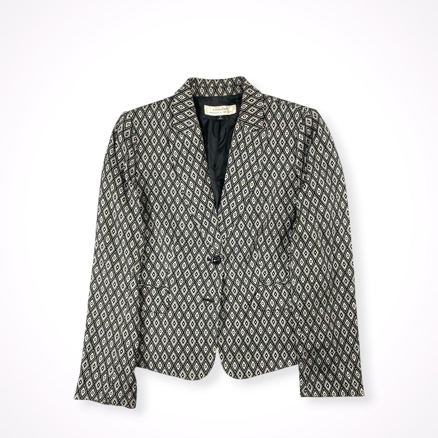 VINTAGE / 【TAHARI】ジャガードジャケット SIZE：6