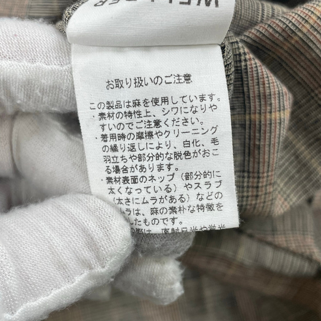 WELLDER / Band Collar Shirt 参考定価：30,000程度 SIZE:4