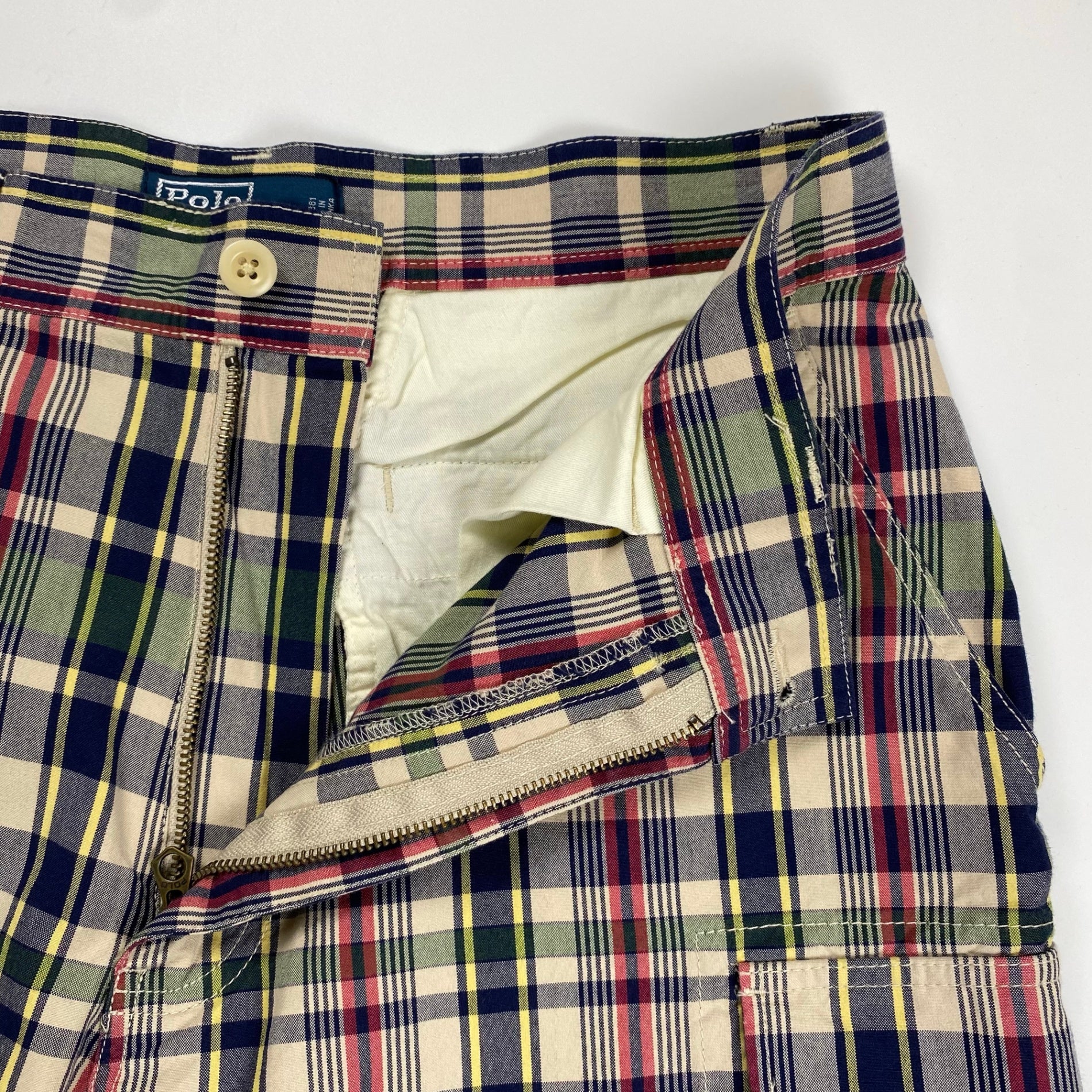 Polo by Ralph Lauren ポロ バイ ラルフローレン / ヴィンテージ マドラスチェック ハーフパンツ SIZE：33