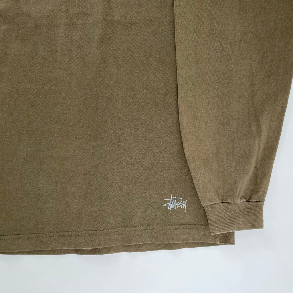 stussy ステューシー / ヴィンテージリフレクターボーダーTEE 紺タグ USA製 ショーンフォント SIZE:L