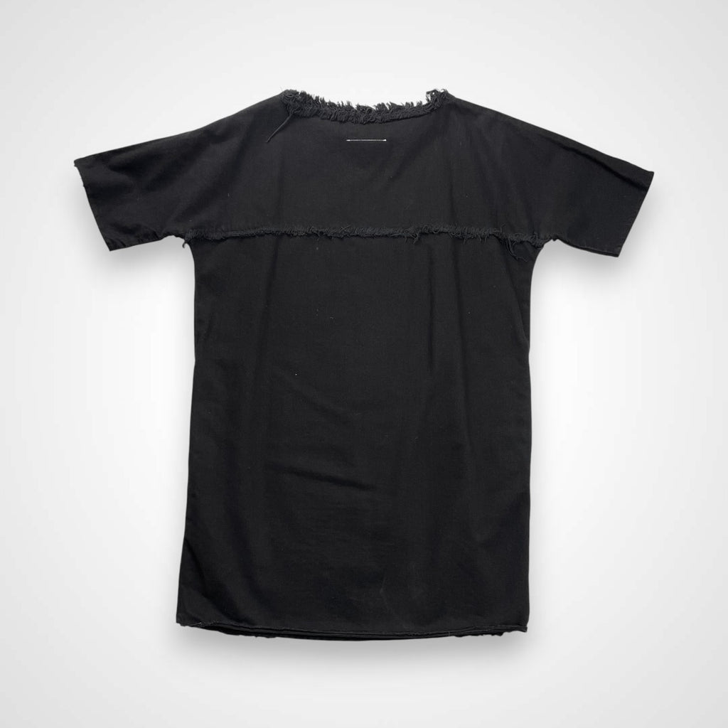 MM6 MAISON MARGIELA エムエムシックス メゾンマルジェラ / フリンジデザイン デニムプルオーバー ブラック 参考定価：38,000+tax SIZE:36