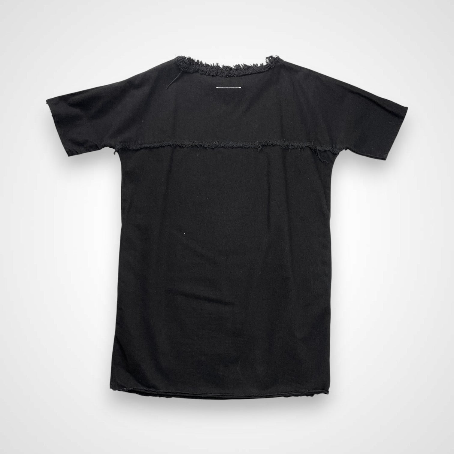 MM6 MAISON MARGIELA エムエムシックス メゾンマルジェラ / フリンジデザイン デニムプルオーバー ブラック 参考定価：38,000+tax SIZE:36