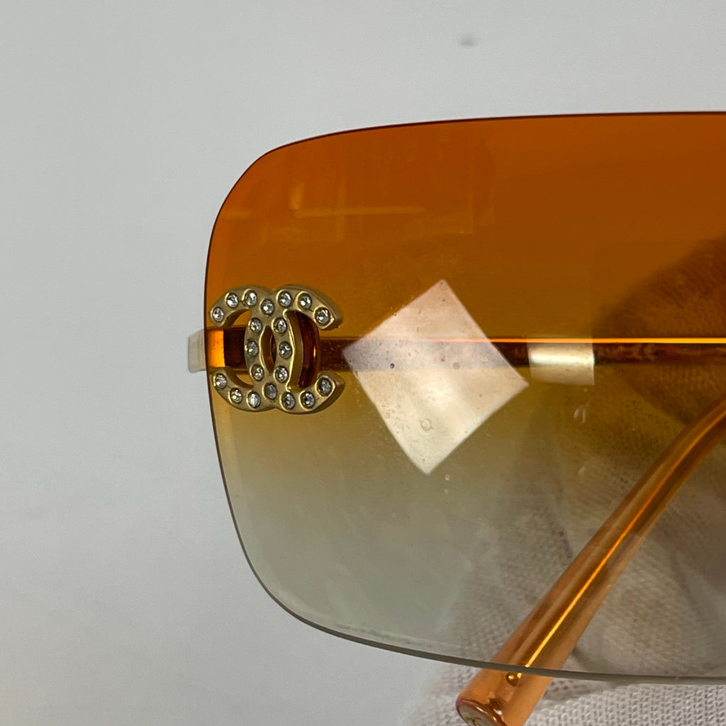CHANEL / ココマーク リムレスサングラス 4017-D SIZE:62□17 120