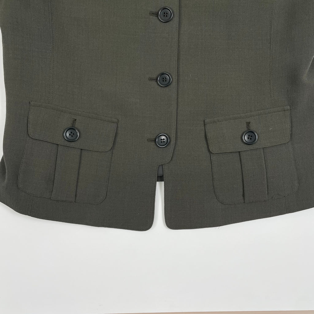ARMANI COLLEZIONI アルマーニ コレッツォーニ / デザインコンパクトジャケット イタリア製 SIZE:40