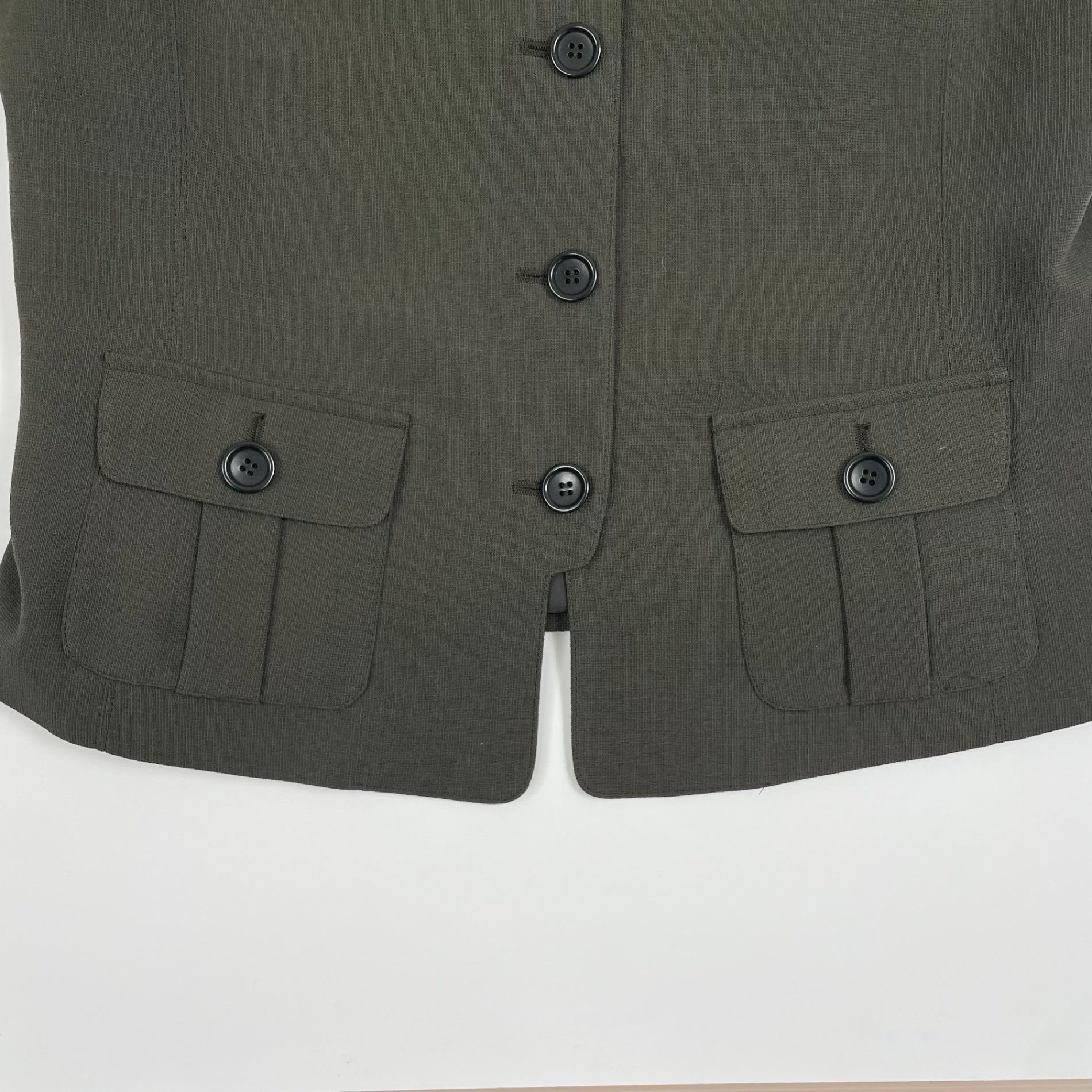 ARMANI COLLEZIONI アルマーニ コレッツォーニ / デザインコンパクトジャケット イタリア製 SIZE:40