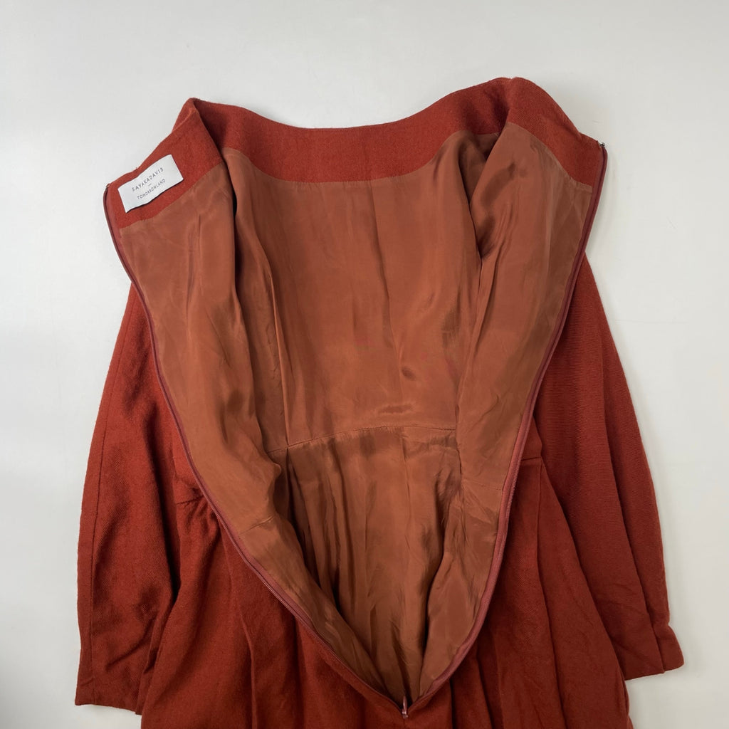 SAYAKA DAVIS × TOMORROW LAND / コラボウールツイルワンピース 参考定価：70,000程度 SIZE:2