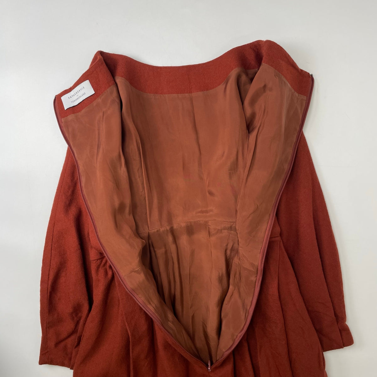 SAYAKA DAVIS × TOMORROW LAND / コラボウールツイルワンピース 参考定価：70,000程度 SIZE:2