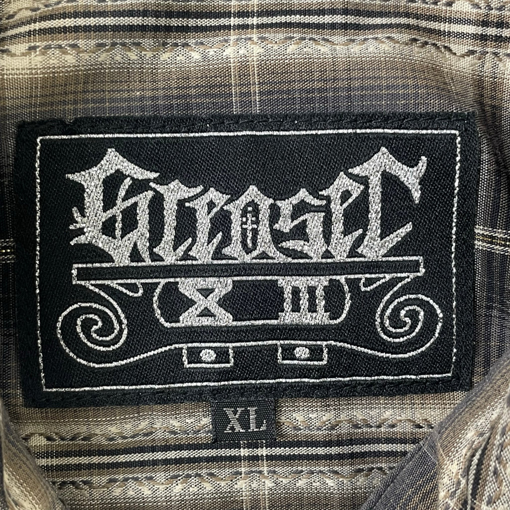 GREASER / シャドーチェックシャツ 参考定価：18,000程度 SIZE:XL