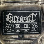 GREASER / シャドーチェックシャツ 参考定価：18,000程度 SIZE:XL