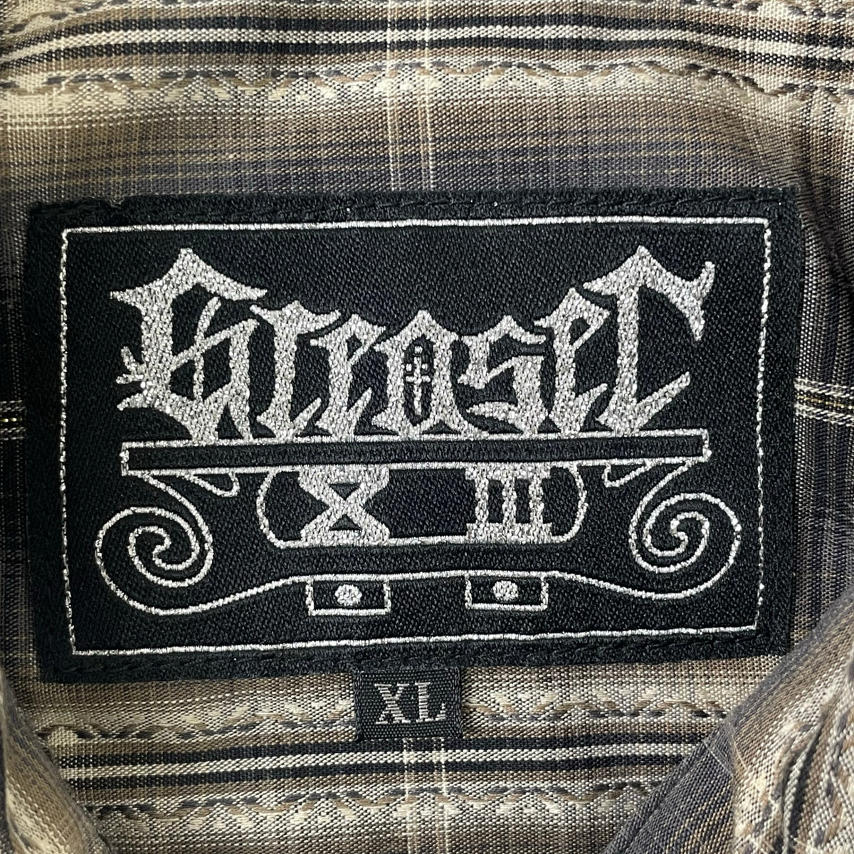 GREASER / シャドーチェックシャツ 参考定価：18,000程度 SIZE:XL
