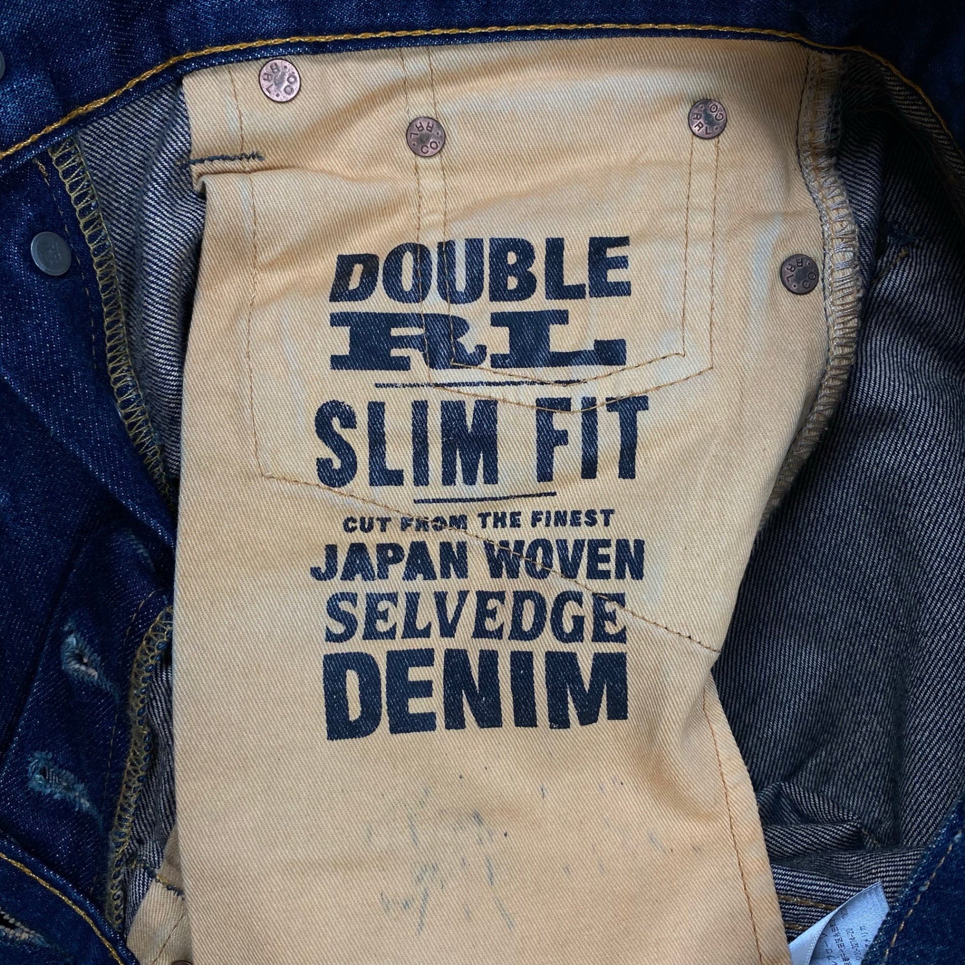 RRL ダブルアールエル / JAPAN SELVIDGE DENIM PANTS デニムパンツ SLIM FIT 参考定価：65,000程度 SIZE:28×30