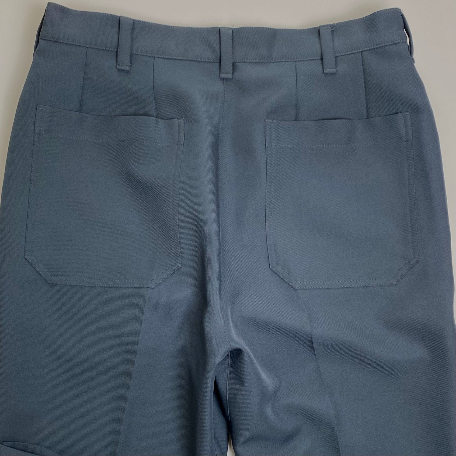 PORTVEL ポートヴェル / ポケットデザイン ストレートスラックス ブルーグレー SIZE:1