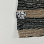 ENDS and MEANS / ボーダーTEE ブラウン×ブラック SIZE：M