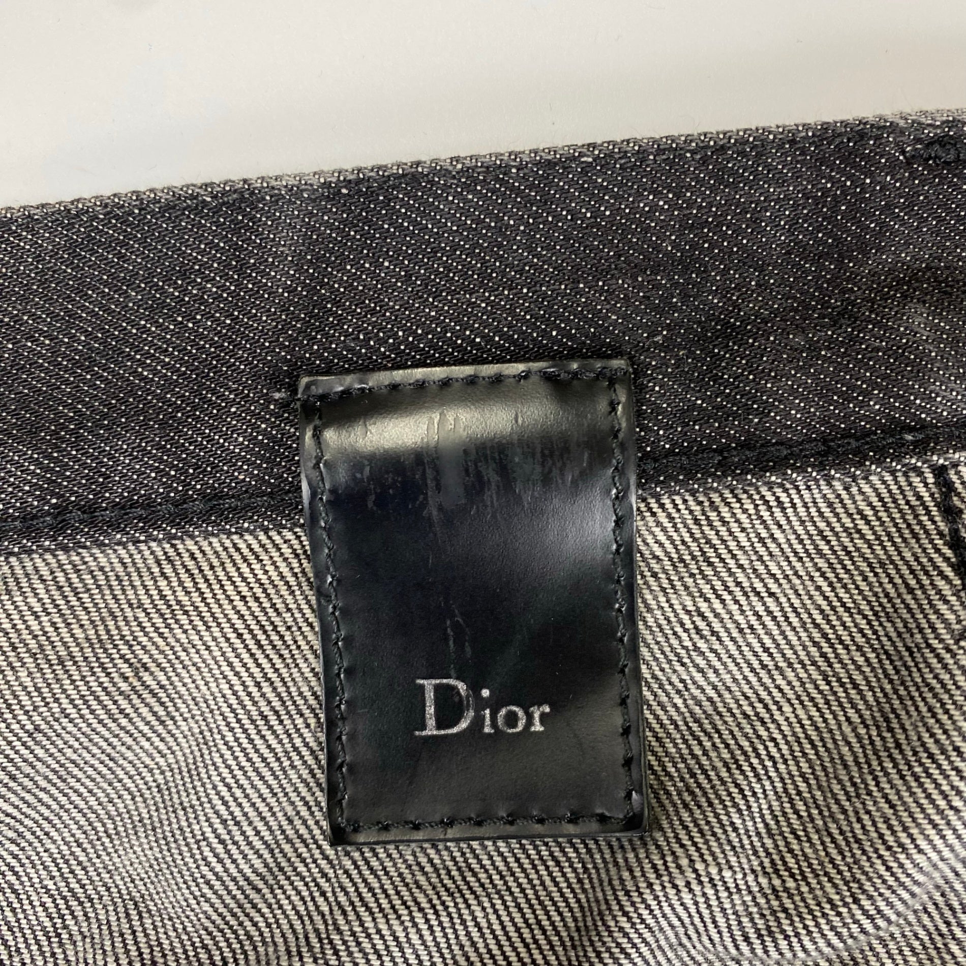 【09AW アーカイブ】 Dior HOMME ディオール オム / CDロゴプレート ブラック デニムパンツ クリス ヴァン アッシュ期 SIZE:W30