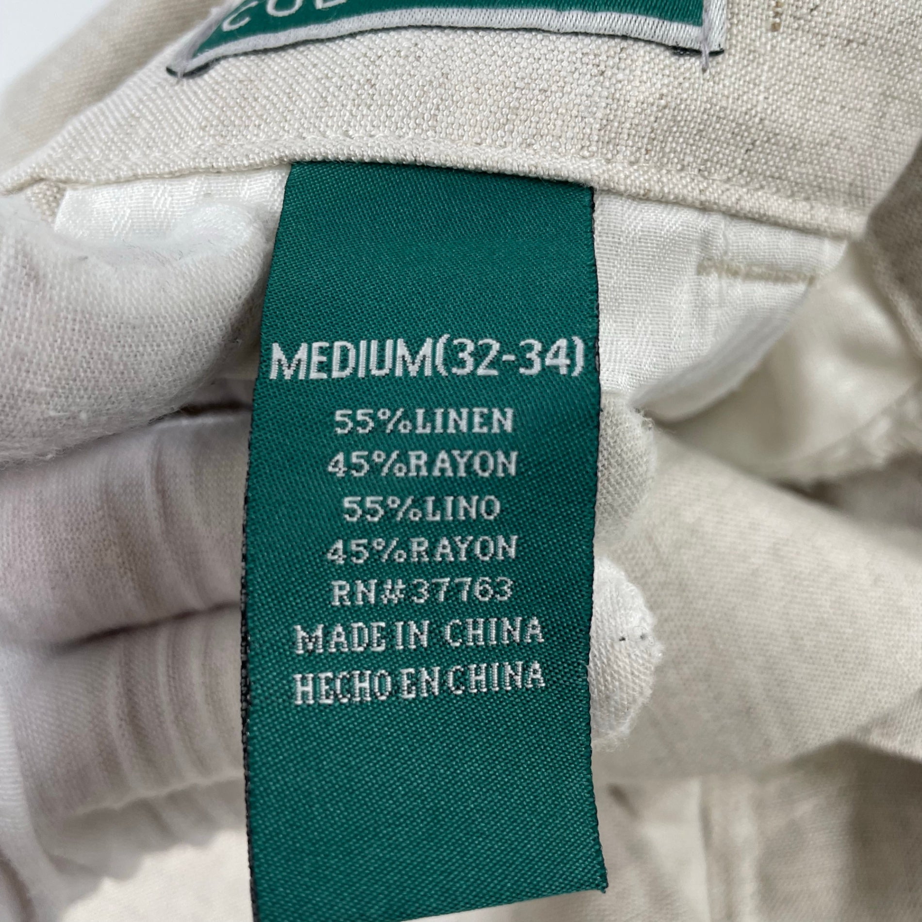 CUBAVERA / 90sリネンレーヨンスラックス SIZE:M