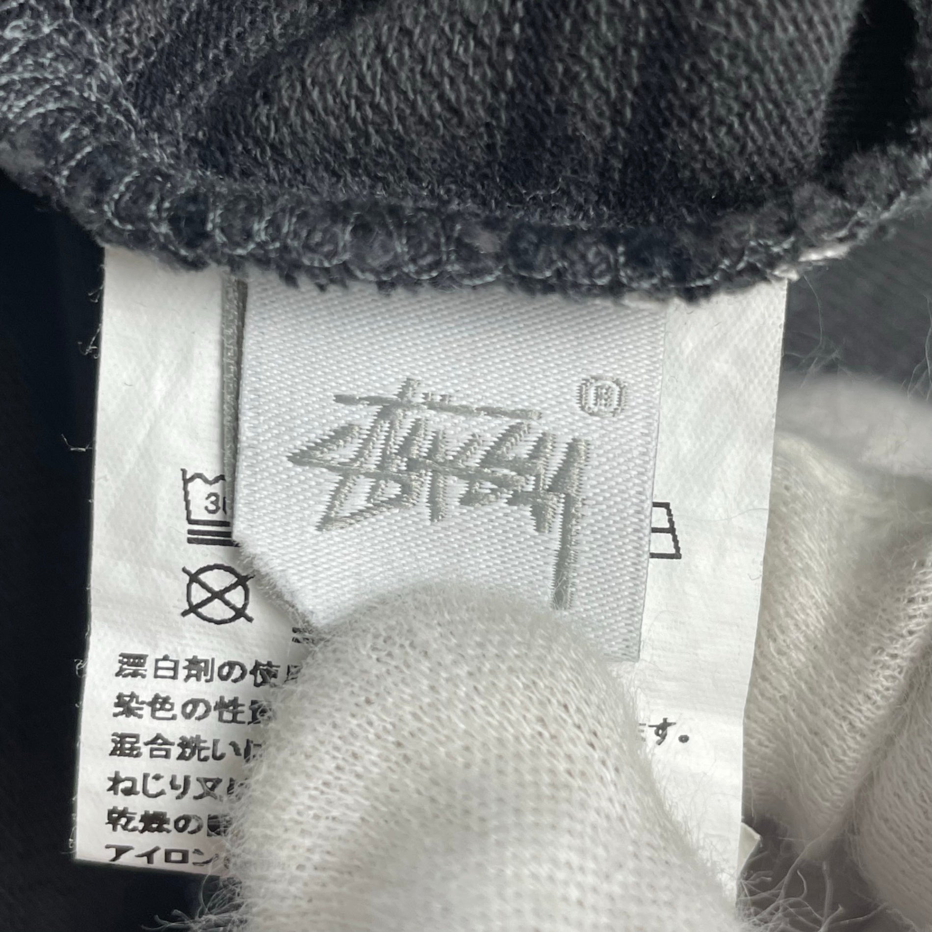 stussy ステューシー / Travis longsleeve crew グレー×ブラック SIZE:S 参考定価：15,000程度