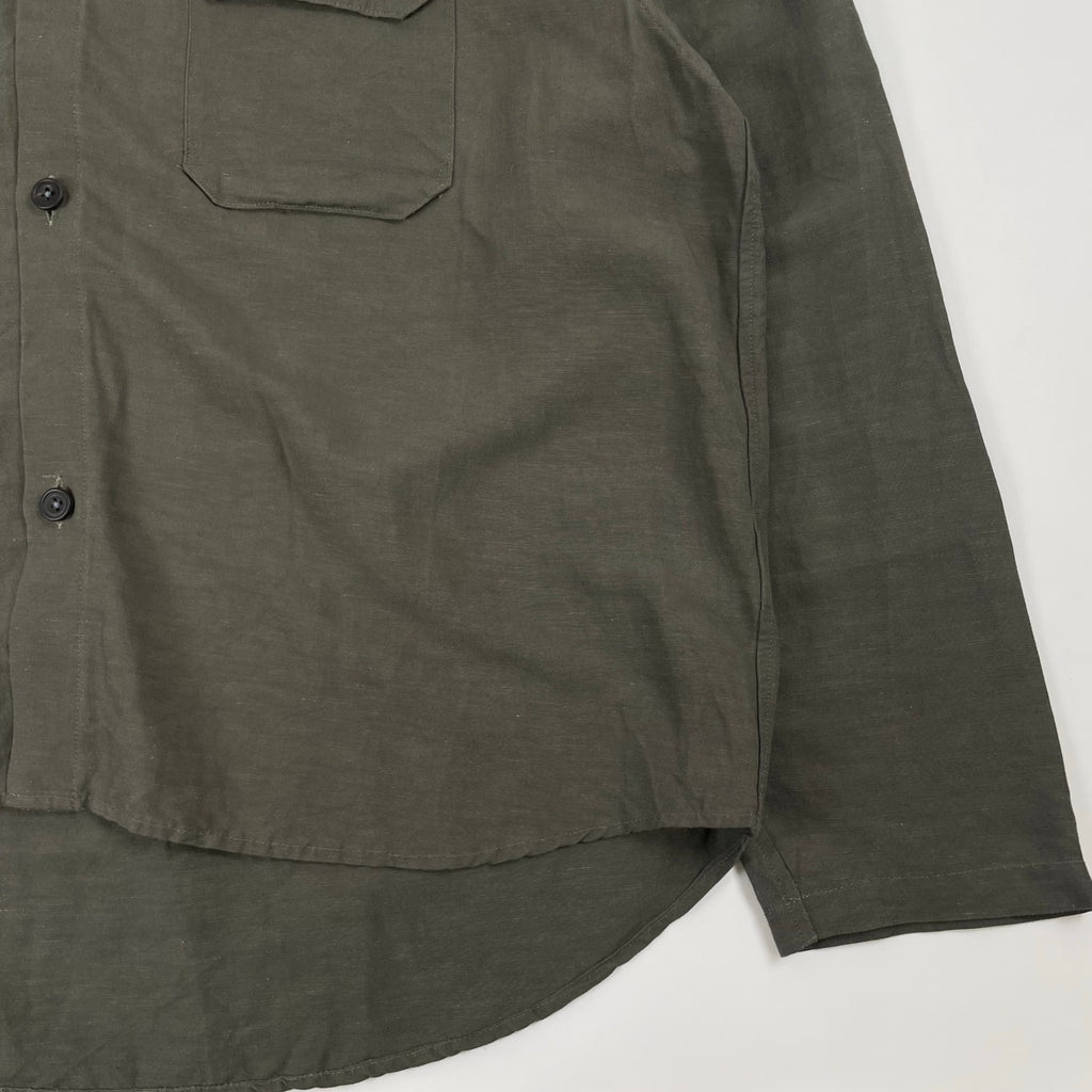 CLANE HOMME / ボックスワイドリネンシャツ 参考定価：28,000+tax SIZE:2