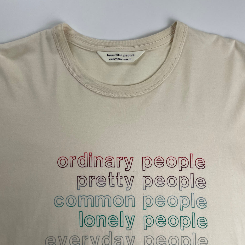 beautiful people ビューティフル ピープル / suvin royal jersey gradually logo Tee 参考定価：18,000+tax SIZE:180