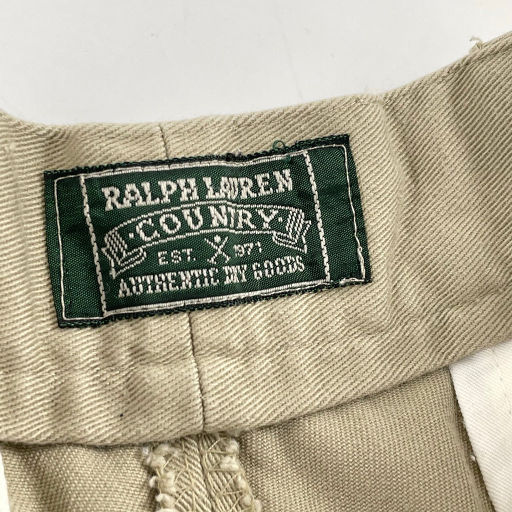 RALPH LAUREN COUNTRY / 8-90sヴィンテージ 2タックチノショーツ SIZE:W74cm