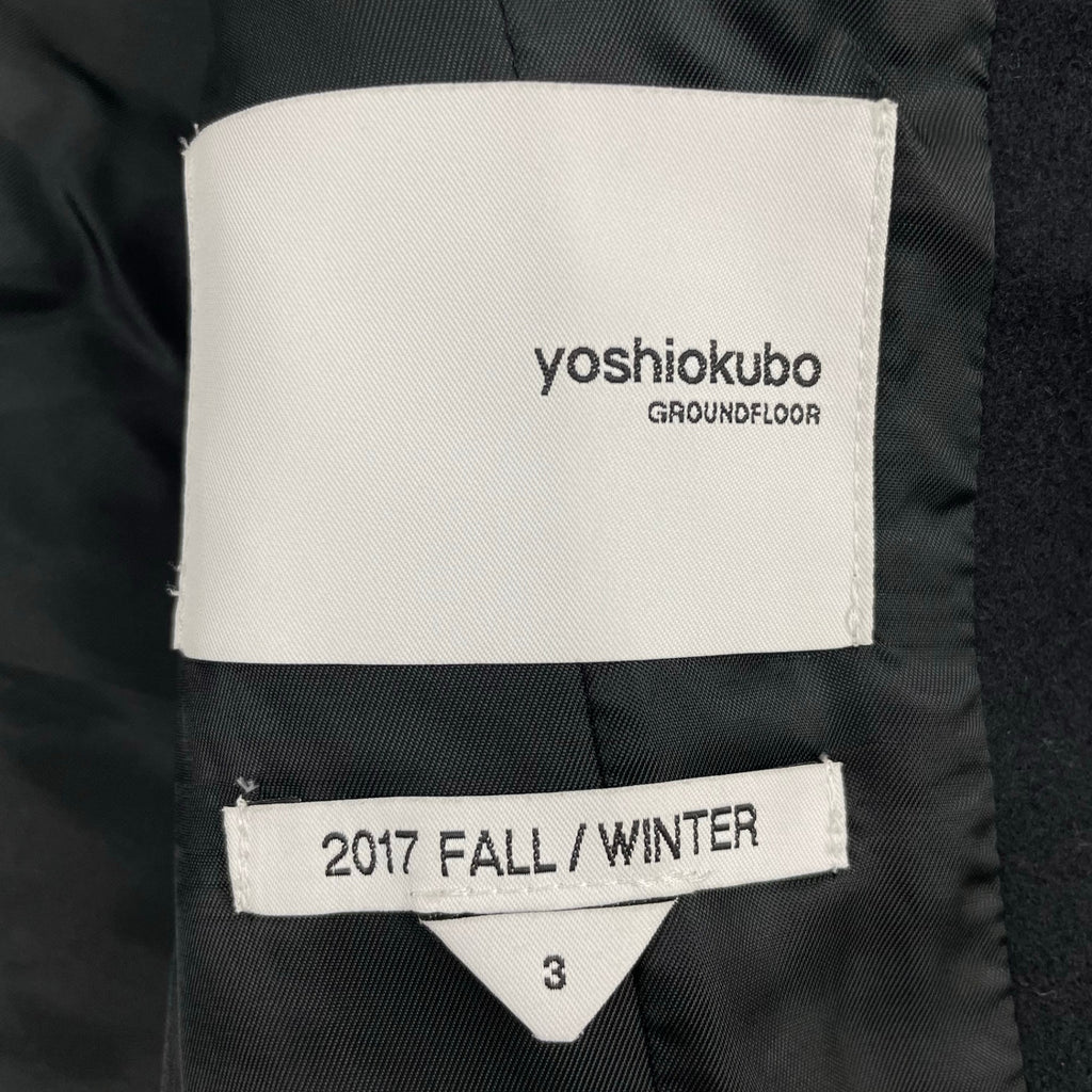 yoshio kubo / ミニマルカラーレスジャケット 参考定価：75,000程度 SIZE:3