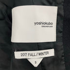 yoshio kubo / ミニマルカラーレスジャケット 参考定価：75,000程度 SIZE:3