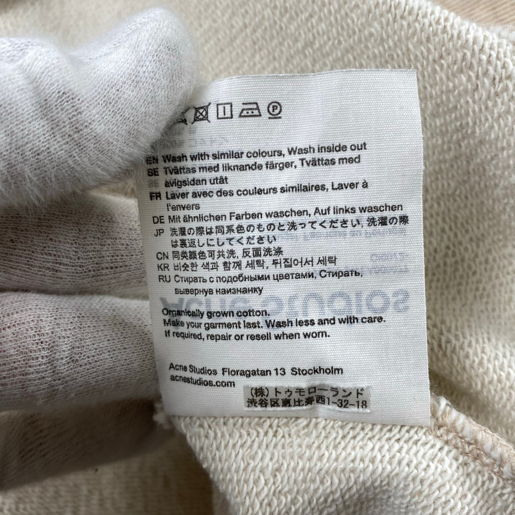 Acne Studios アクネストゥディオズ / ビッグシルエット ワンポイントスウェット フェイスパッチ SIZE:S（L程度）