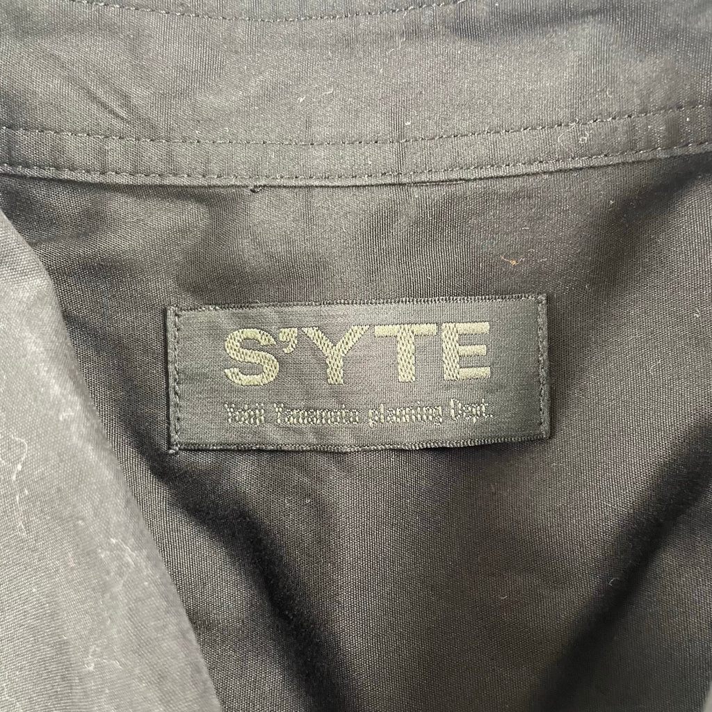 S'YTE Yohji Yamamoto / クロウ刺繍再構築シャツ 参考定価：37,000程度 SIZE:4