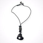 GIORGIO ARMANI / レザーMIXホーンハートネックレス 参考定価：130,000程度