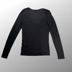 TOM FORD トムフォード / シルク100％ Vネックカットソー MADE IN ITALY レディース SIZE：36(S程度)