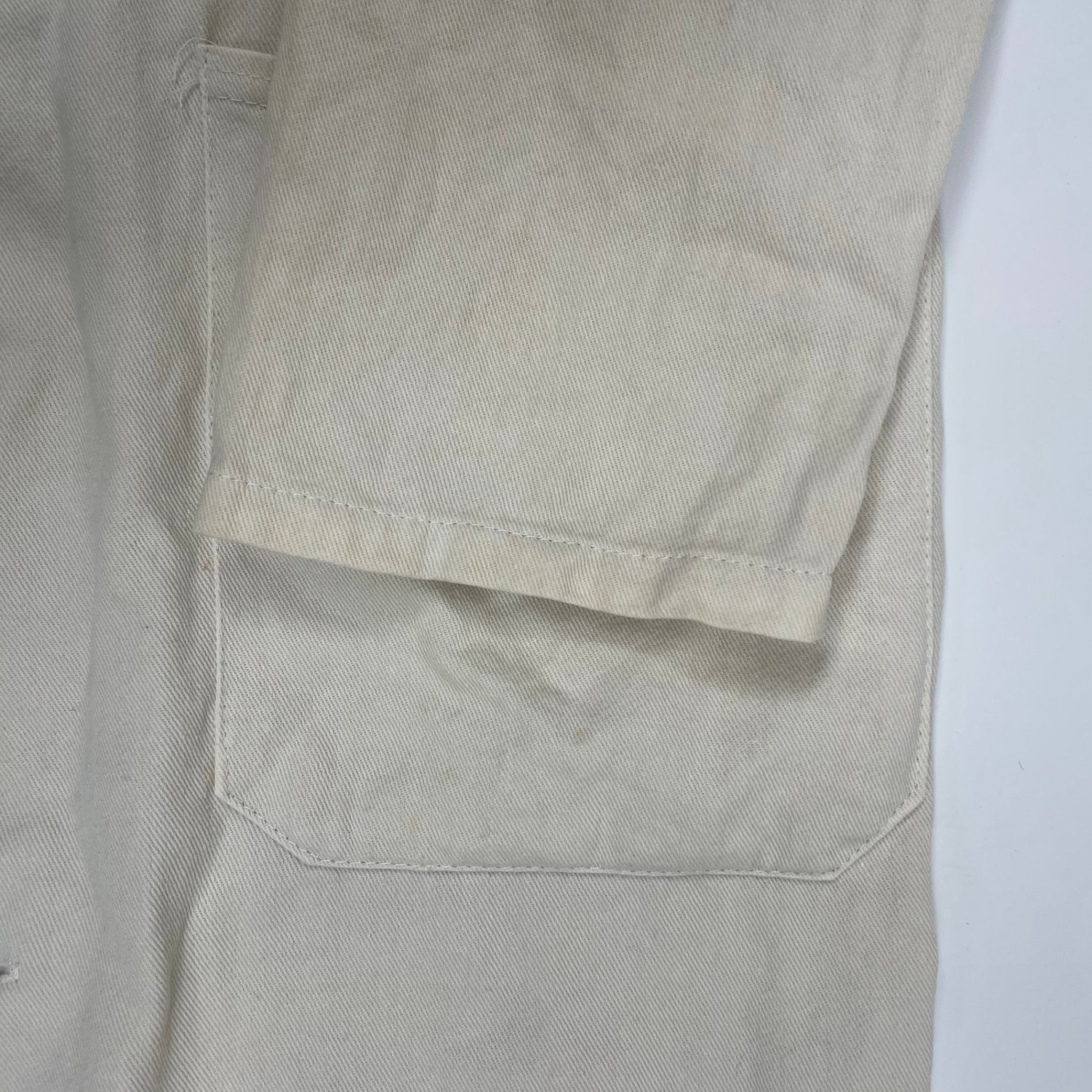 FRENCH MILITARY フランス軍 / 6-70s フレンチホスピタルコート ボルドー病院 SIZE：S-M程度