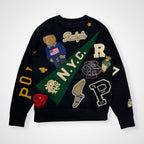 POLO RALPH LAUREN ポロ ラルフローレン / フルデコレーション スウェット ポロベア ウイングフット CYO 参考価格：60,000程度 SIZE:M