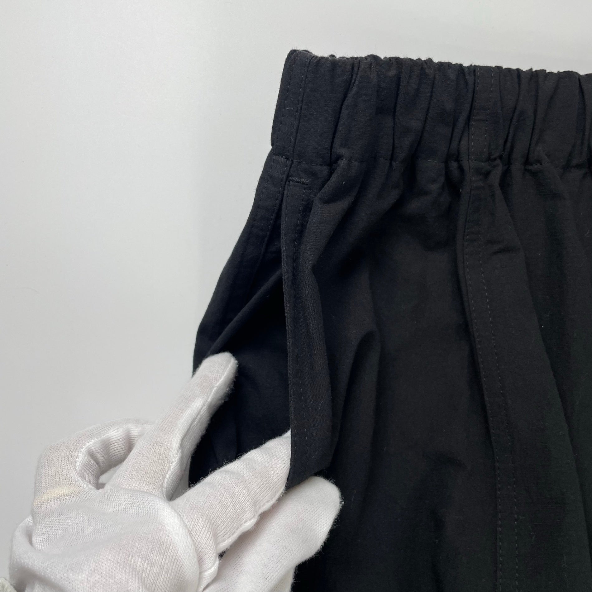 Curensology カレンソロジー / コットンリネンドロストパンツ ブラック 極美品 参考定価：22,000+tax SIZE:FREE