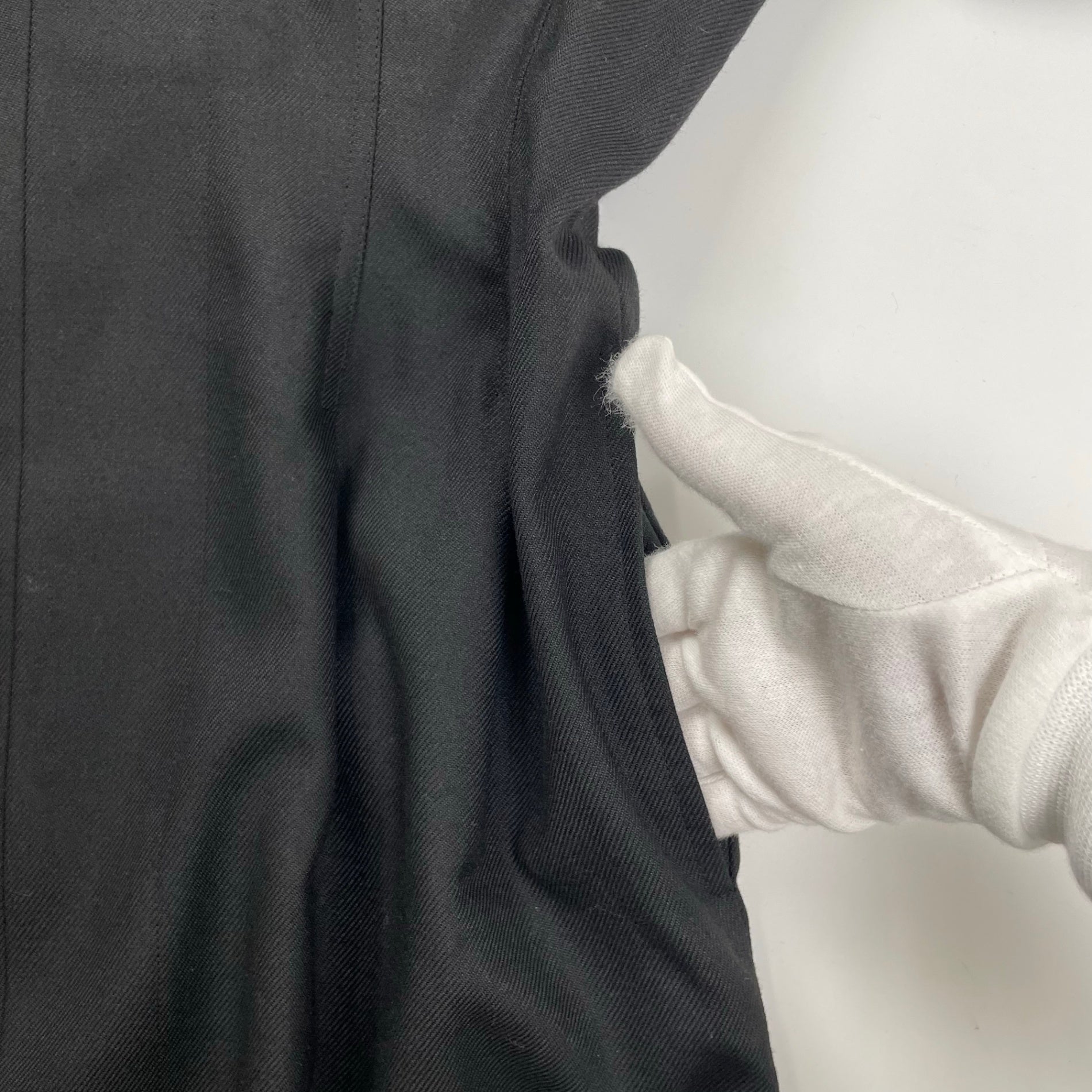 VERMEIL par IENA ヴェルメイユ パー イエナ / P/Ryツイルウエストシェイプ パフスリーブワンピース 参考定価：25,000+tax SIZE:40