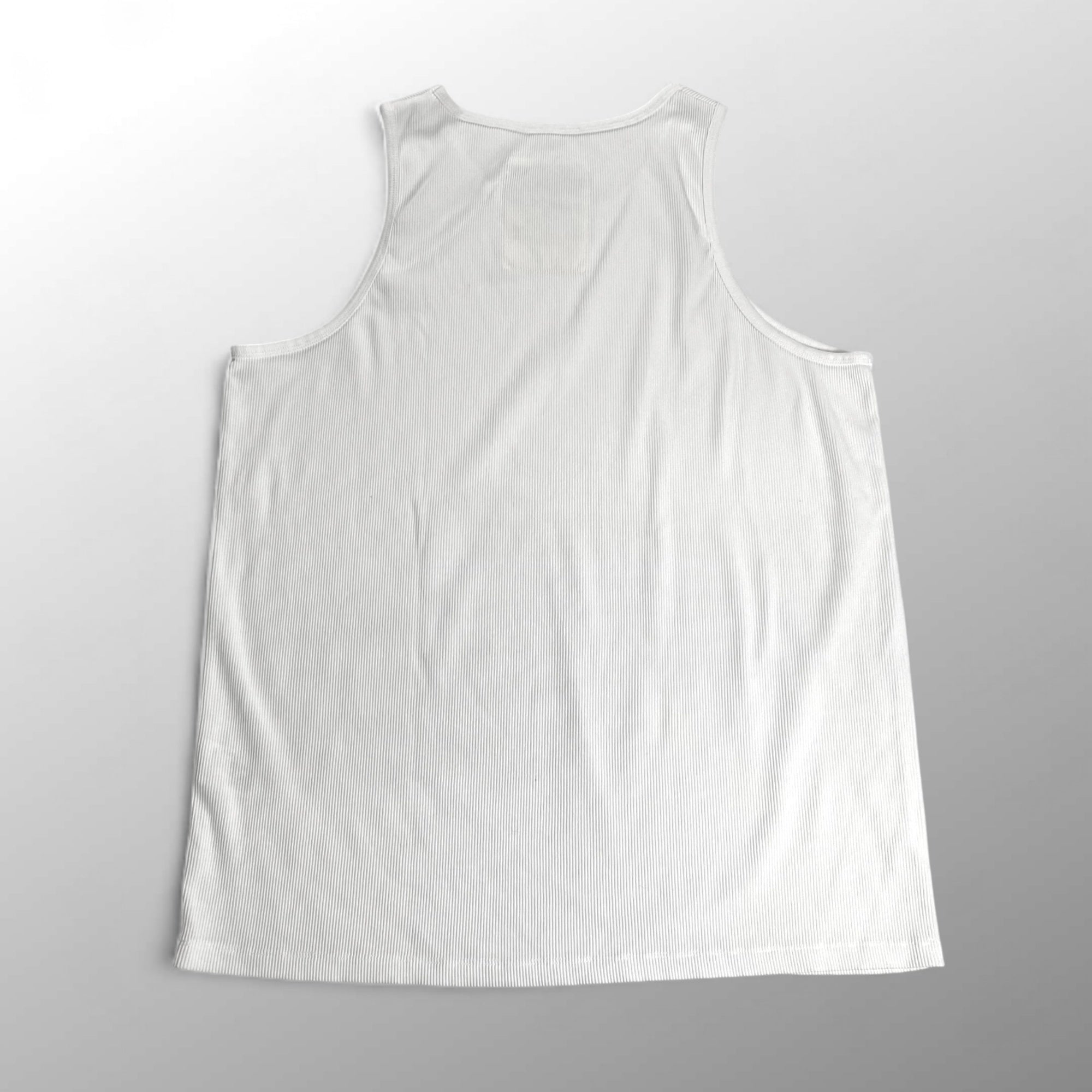 SSZ エス エス ズィー / リブ ワイドタンクトップ 「シン テレビ装」 ホワイト SIZE:L