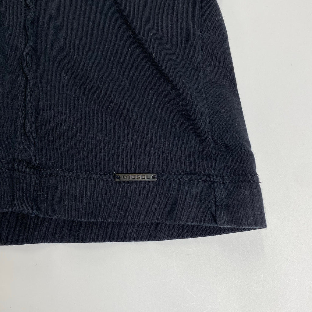 DIESEL ディーゼル / Tシャツ スター パッチワーク ブラック SIZE:S