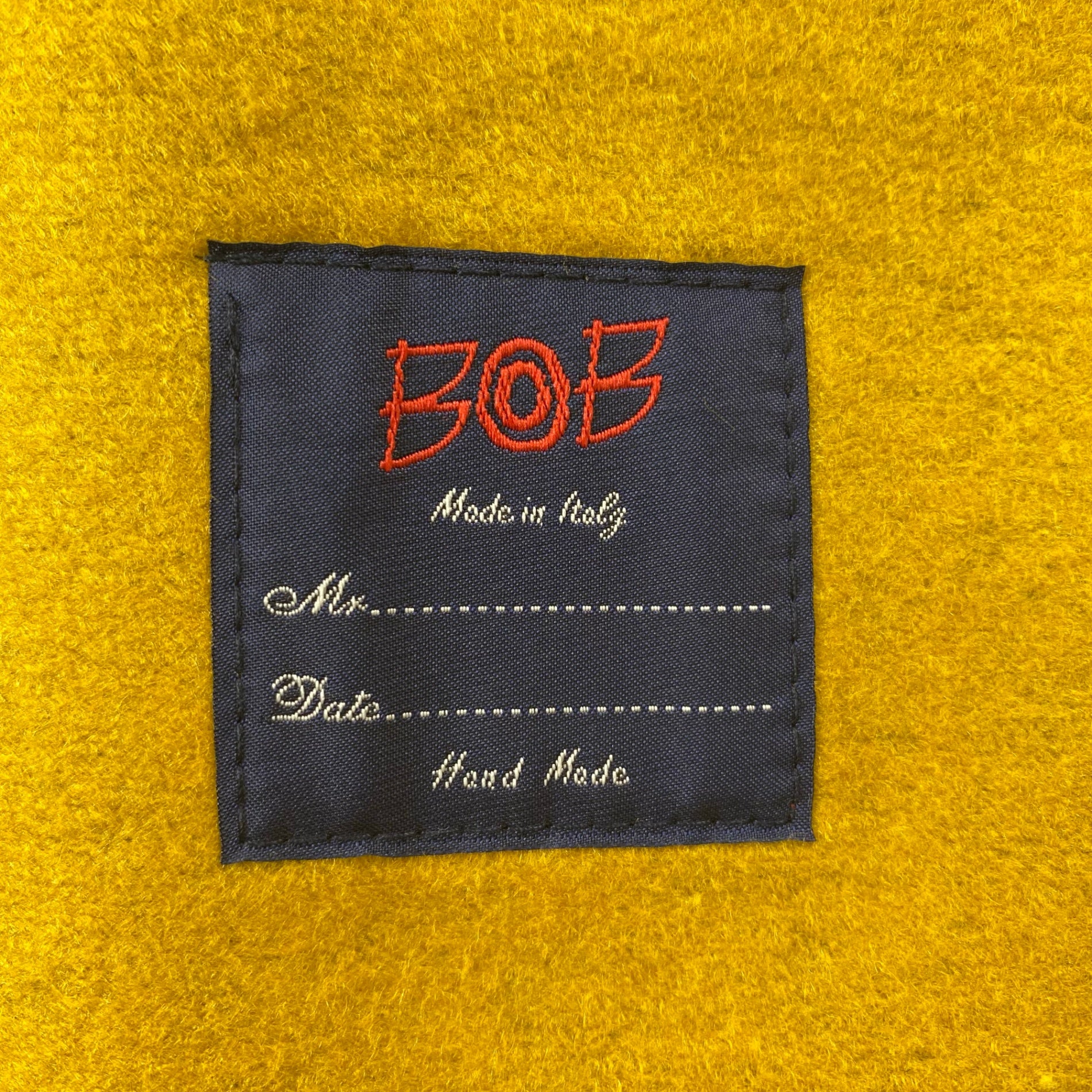BOB ボブ 大丸取り扱い / ボンディングハンドワークジャケット MADE IN ITALY 参考定価：45,000程度  SIZE:1050（L程度）