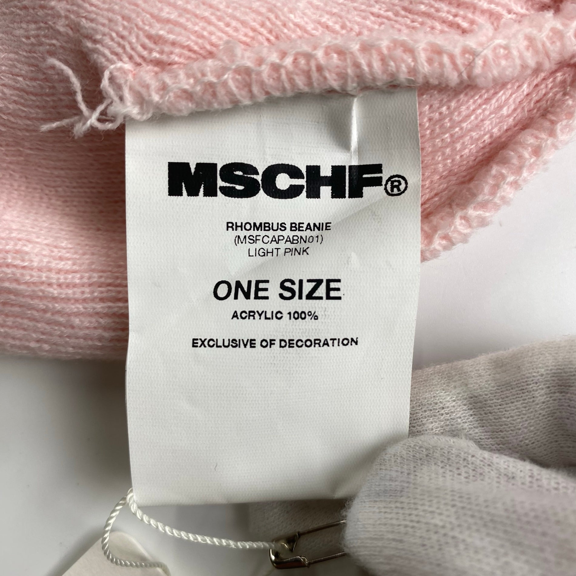 【未使用】 MSCHF ミスチーフ / ニット帽　ビーニー LIGHT PINK MADE IN KOREA