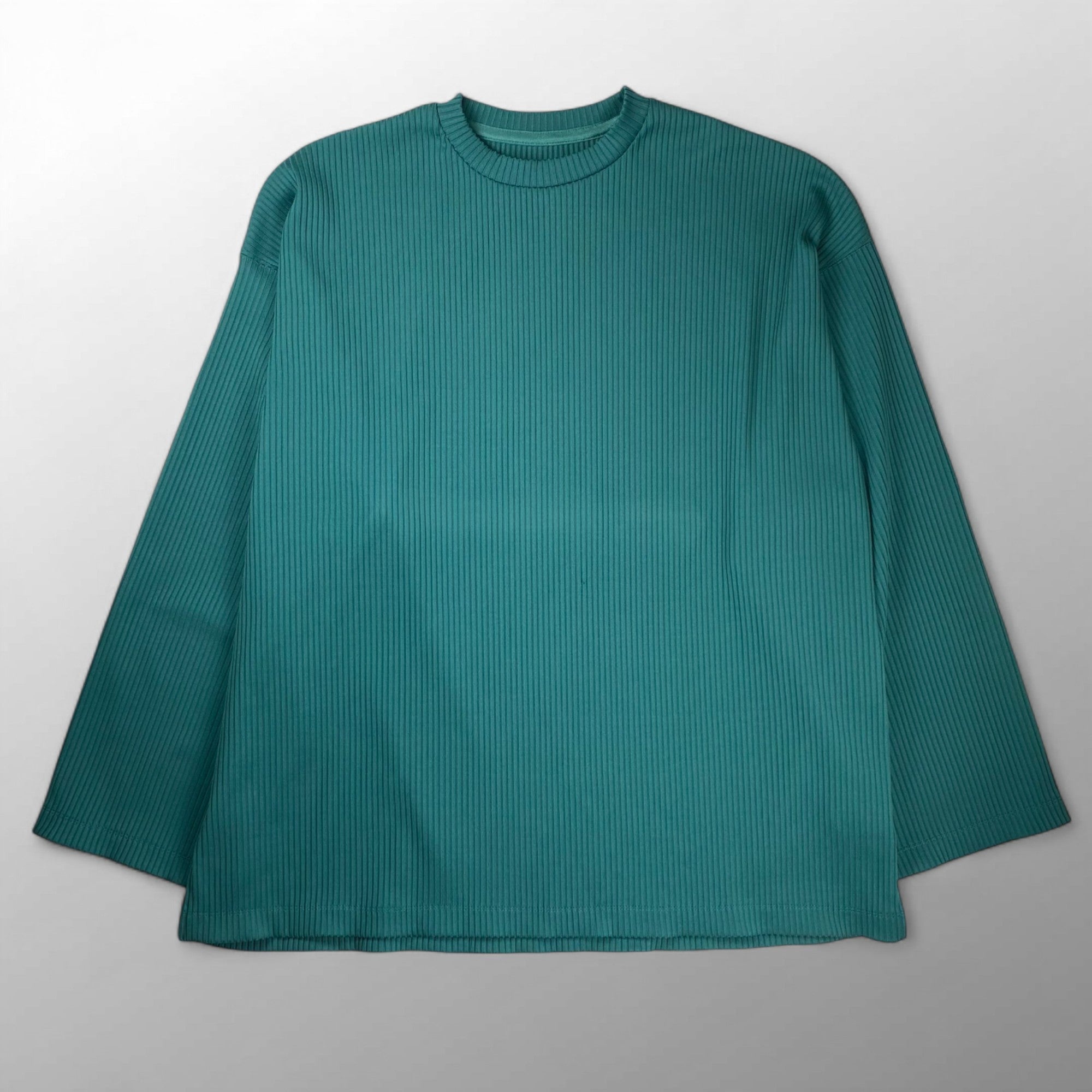 MAISON SPECIAL メゾンスぺシャル / オメガリブプライムオーバーロングスリーブTシャツ グリーン SIZE：01(L程度)