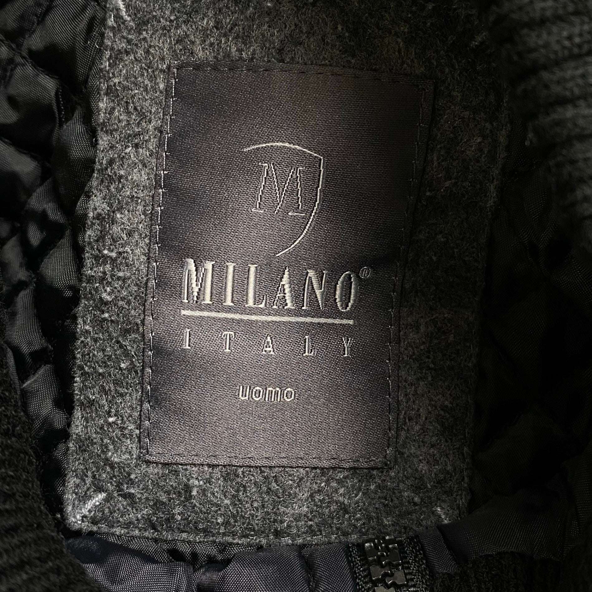 MILANO ITALY UOMO ミラノ / ライナードッキング ミドルPコート ネイビー SIZE:52(XL程度)